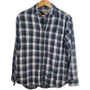 L.L. Bean Men's Scotch Plaid Flannel  Shirt. MED. #236